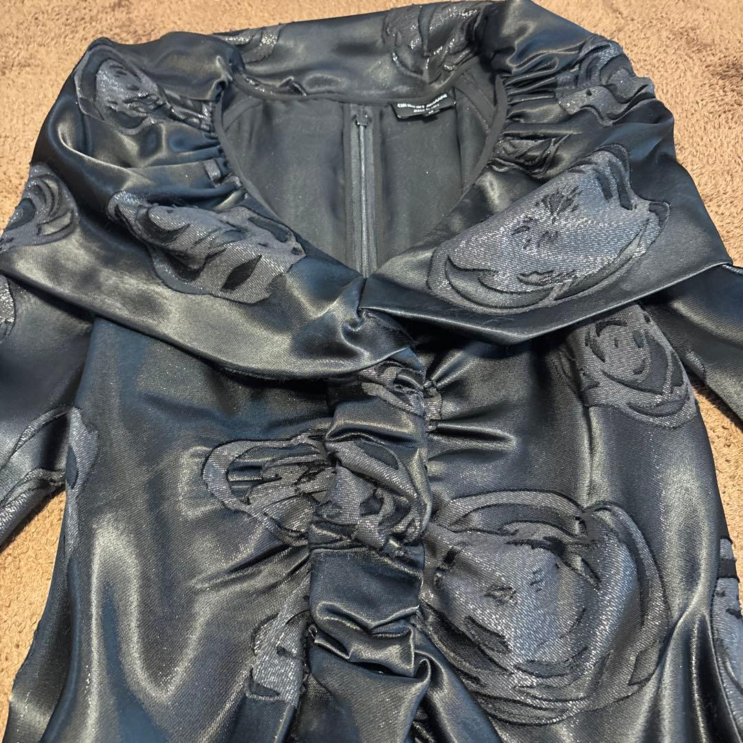 GIORGIO ARMANI ブラックパーティドレス38号