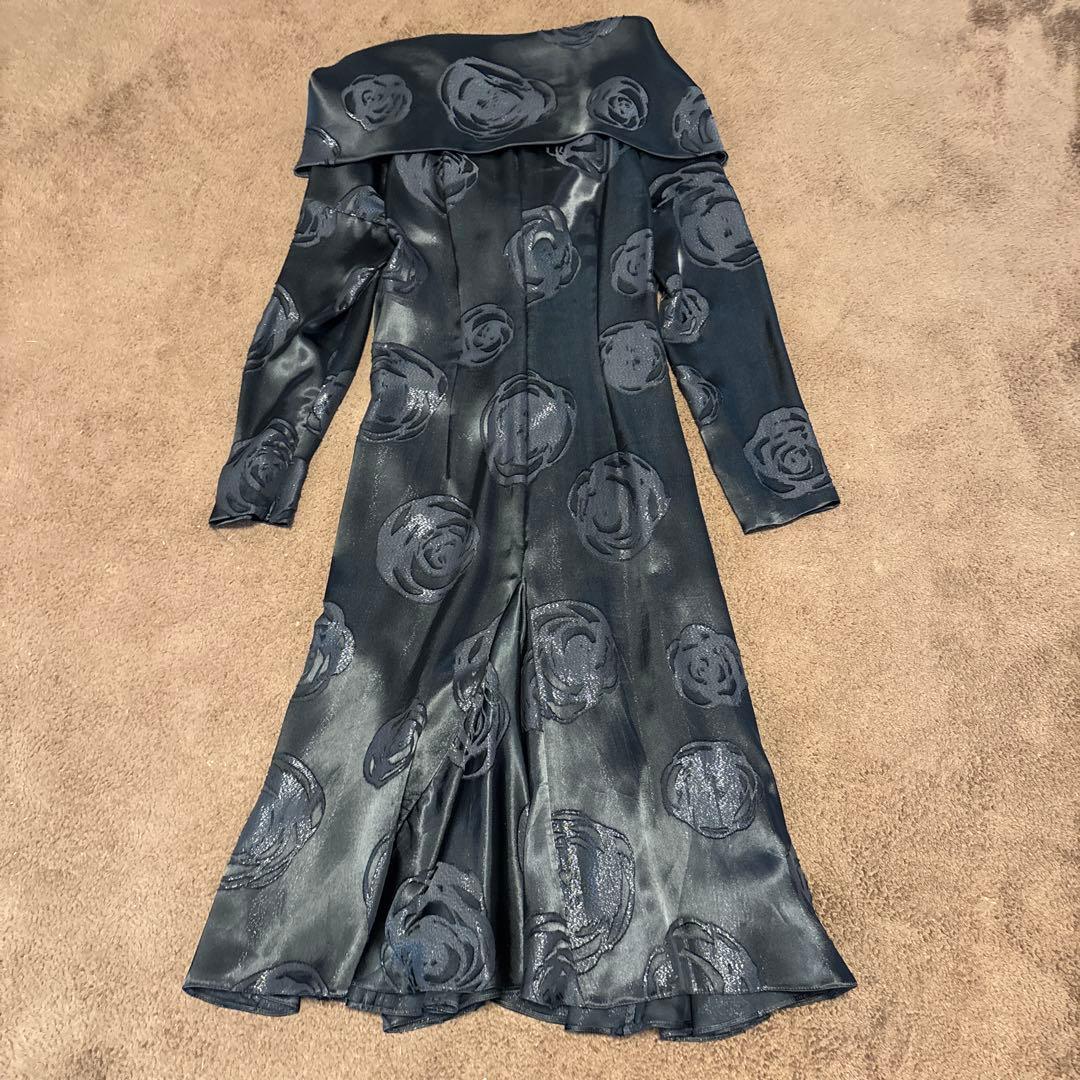 GIORGIO ARMANI ブラックパーティドレス38号
