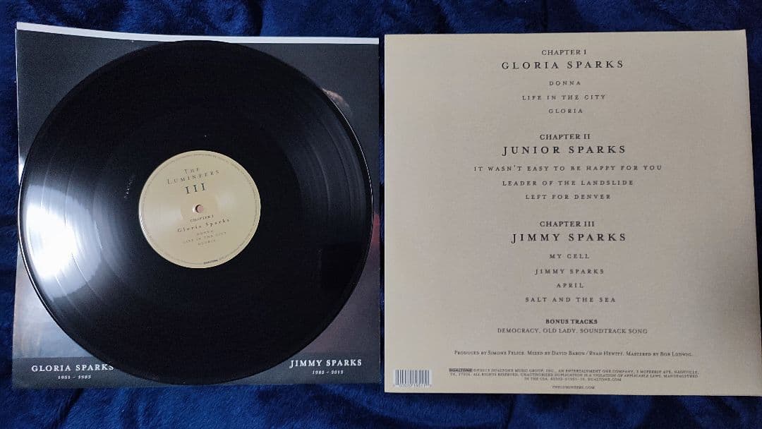 ルミニアーズ　レコード　4枚セット　The Lumineers