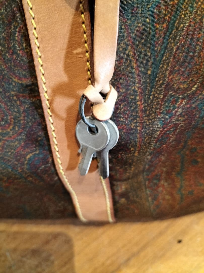 ETRO ペイズリー柄 PVCレザー ボストンバッグ　旅行 ヴィンテージ