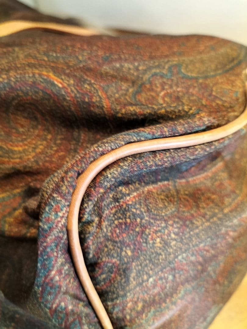 ETRO ペイズリー柄 PVCレザー ボストンバッグ　旅行 ヴィンテージ