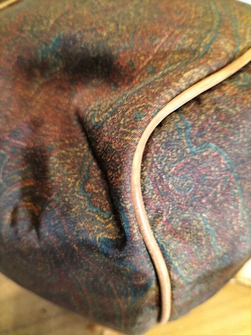 ETRO ペイズリー柄 PVCレザー ボストンバッグ　旅行 ヴィンテージ