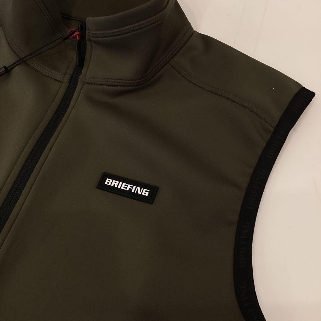 BRIEFING　正規品　MENS 3D LOGO VEST オリーブL