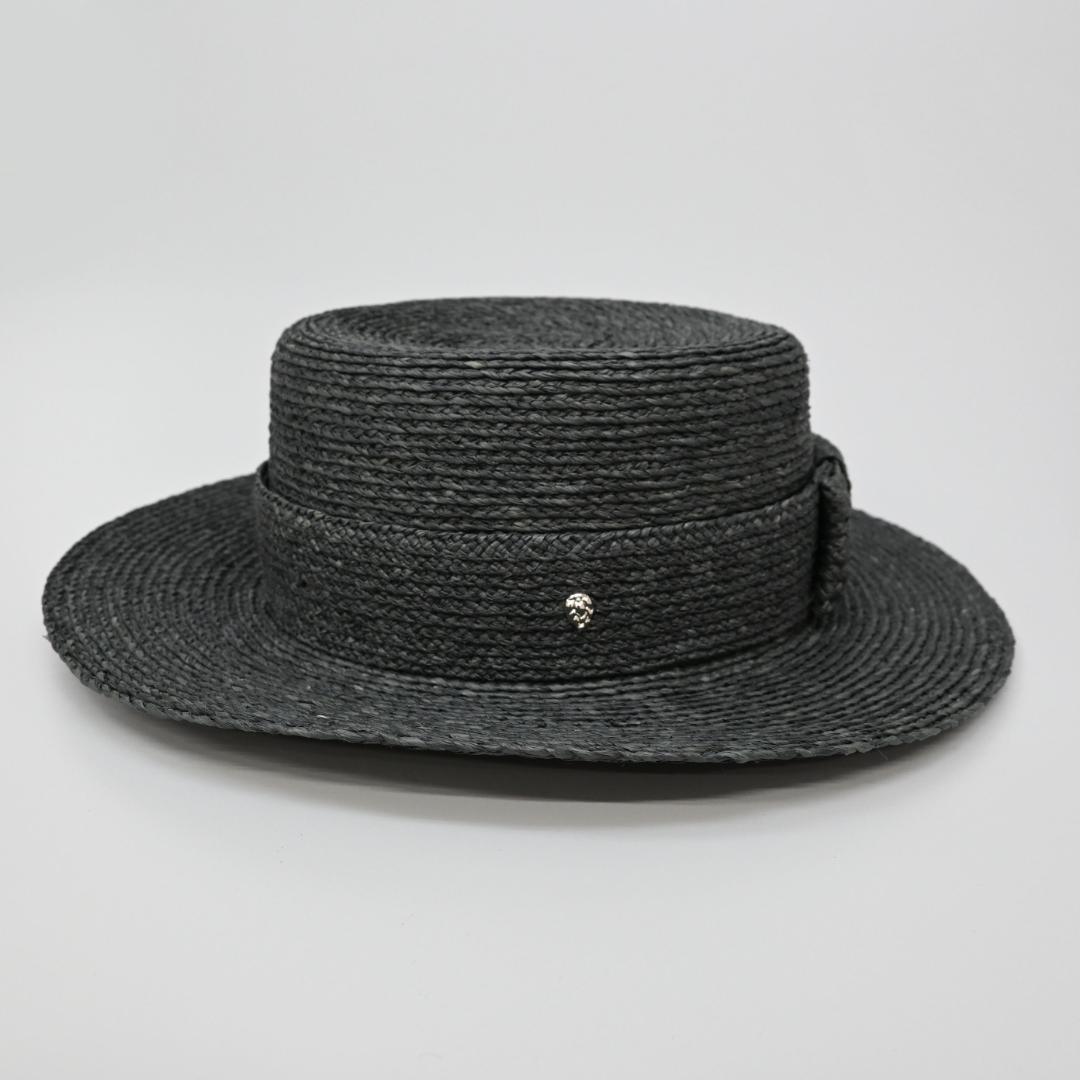 □ 45980★夏 ヘレンカミンスキー 帽子 ラフィアハット ブラック