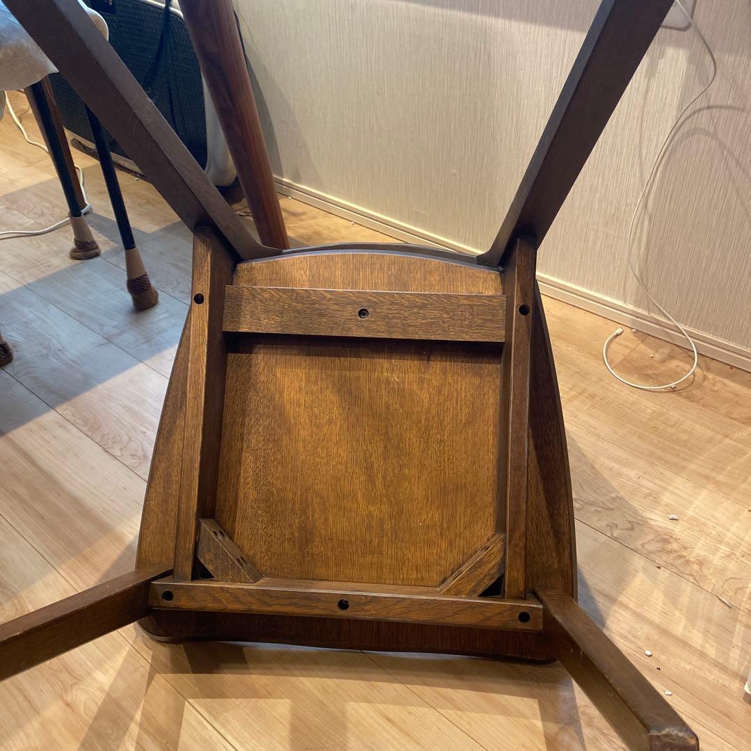 葉山家具　ダークブラウン木製シンプルチェア　直接の引き渡しを希望します。