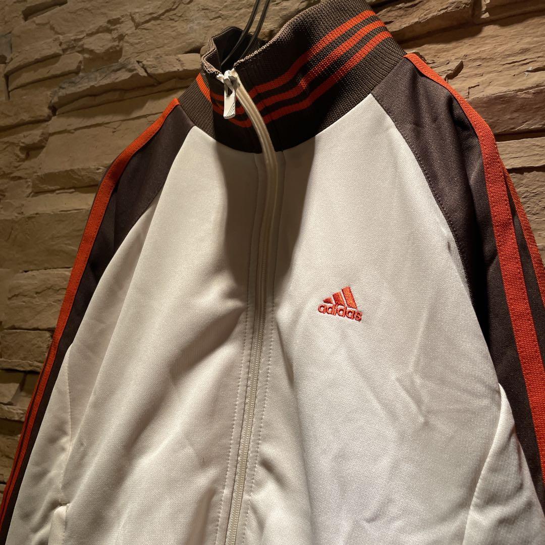 【極レア配色】y2k/在原みゆ紀/adidas/トラックジャケット/ベージュ/M