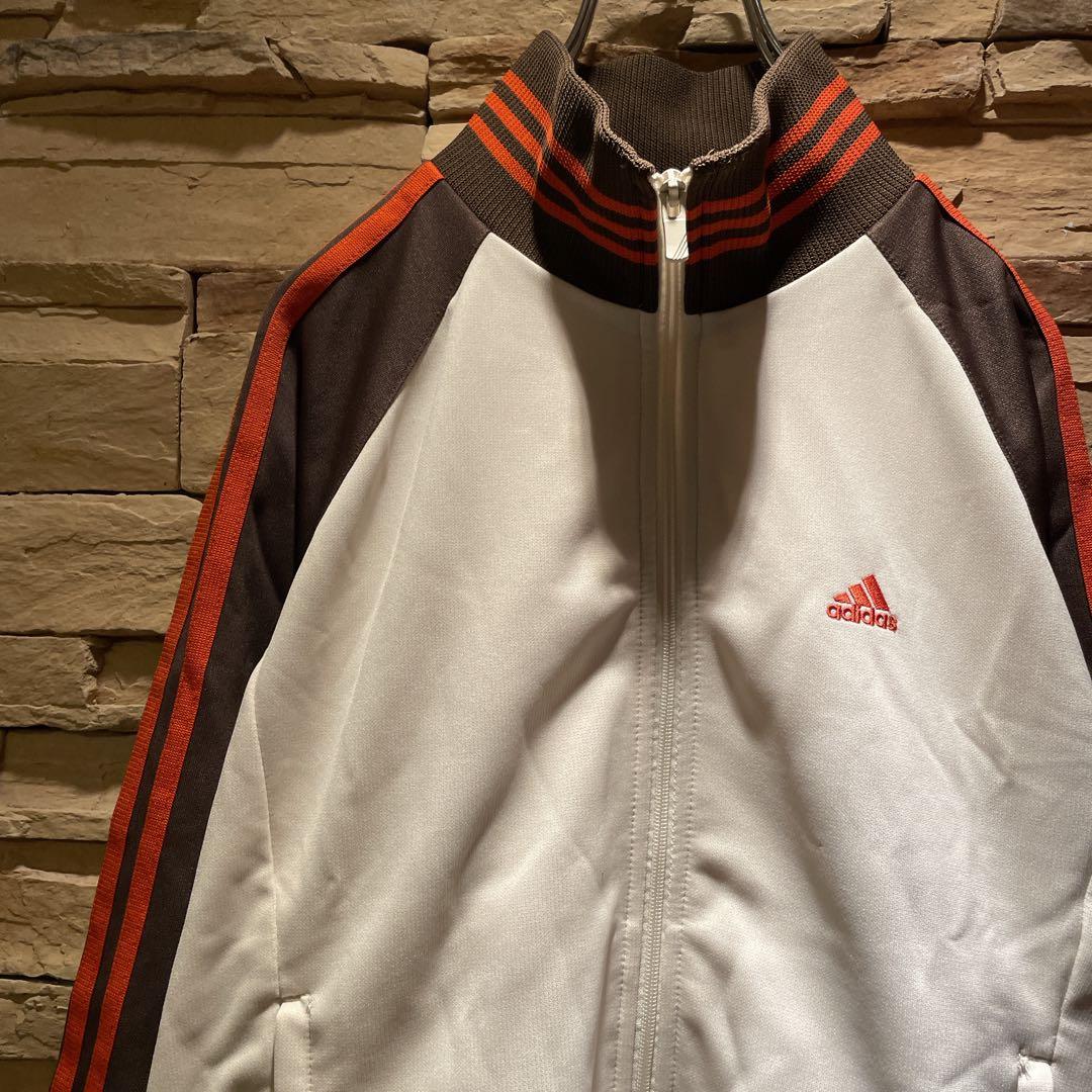 【極レア配色】y2k/在原みゆ紀/adidas/トラックジャケット/ベージュ/M