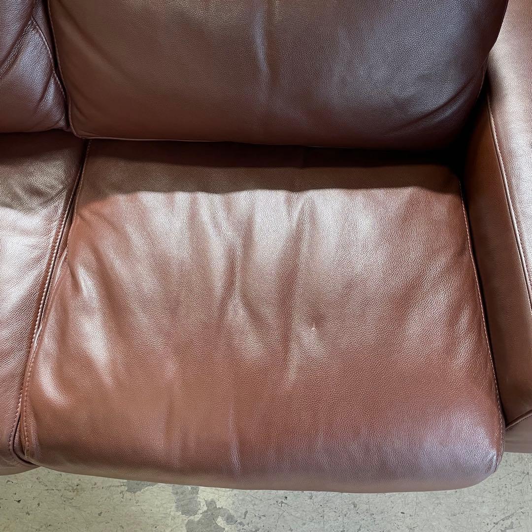 MUJI 無印良品⭐️革張り フェザー　2.5シーターソファー