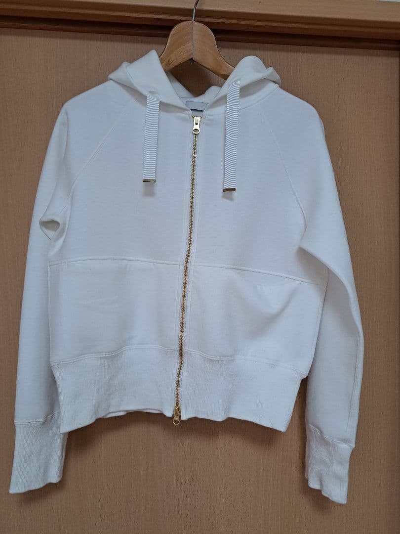 ま*も様 【JENNE】日本製美ラインパーカー(ホワイト)