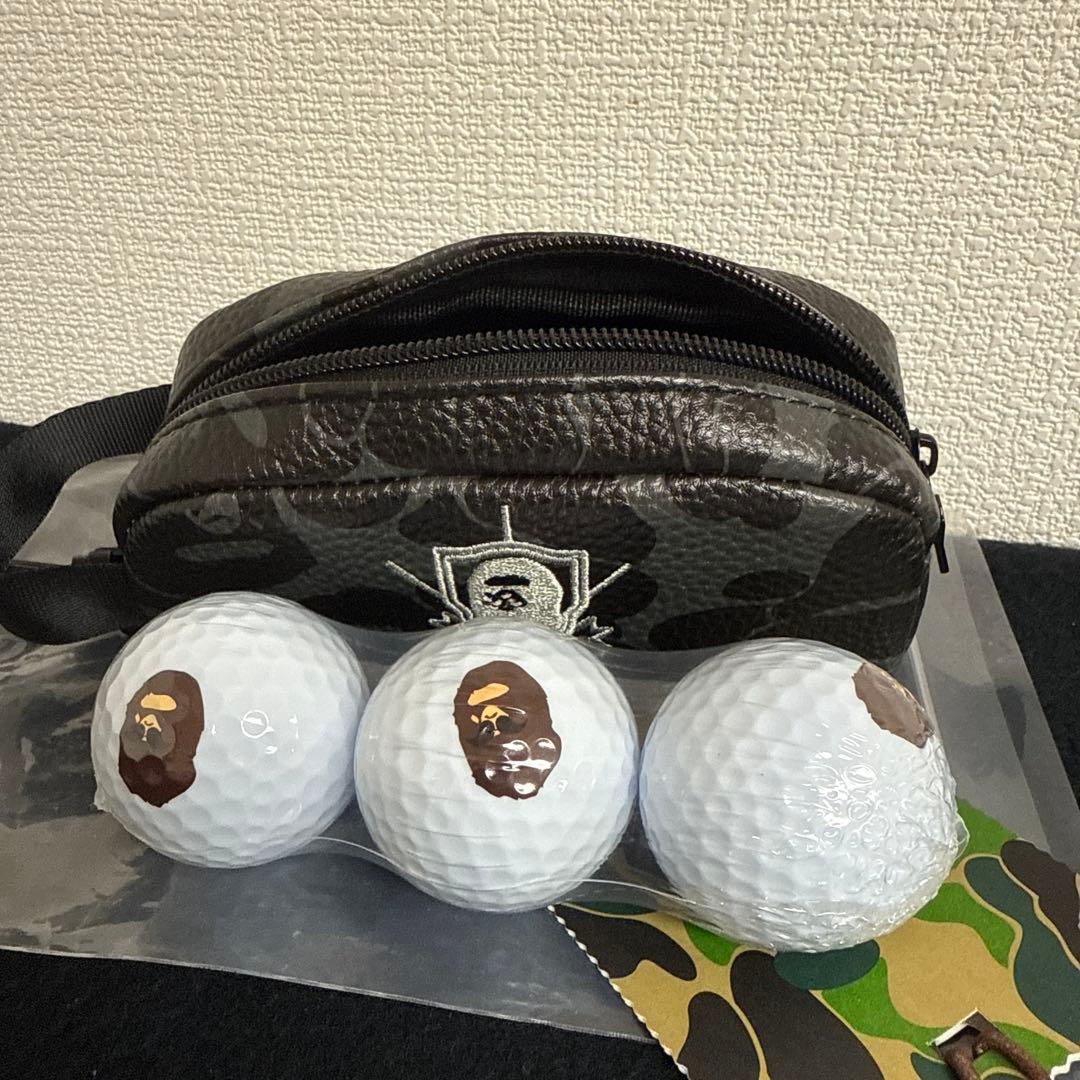 新品未使用 A BATHING APE ゴルフボール ケース ポーチ ゴルフ