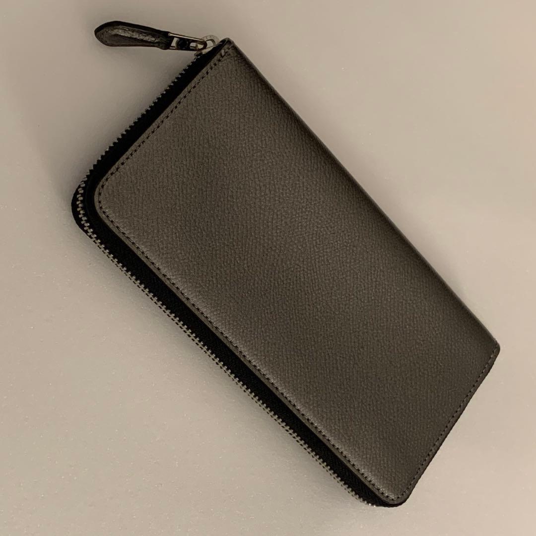 ⭐️必見⭐️未使用⭐️COACH⭐️コーチ⭐️長財布⭐️ブラックシルバー⭐️メタリック⭐️レザー