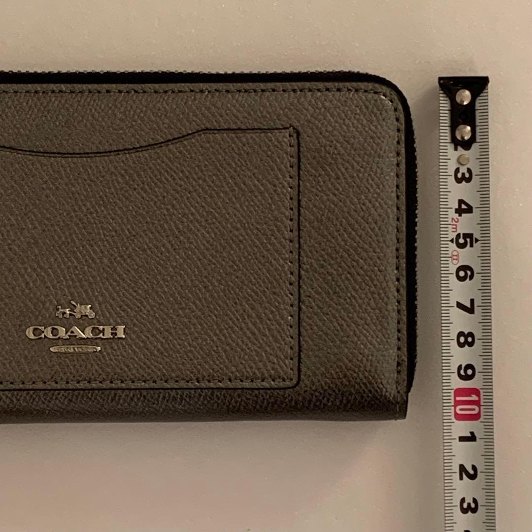 ⭐️必見⭐️未使用⭐️COACH⭐️コーチ⭐️長財布⭐️ブラックシルバー⭐️メタリック⭐️レザー