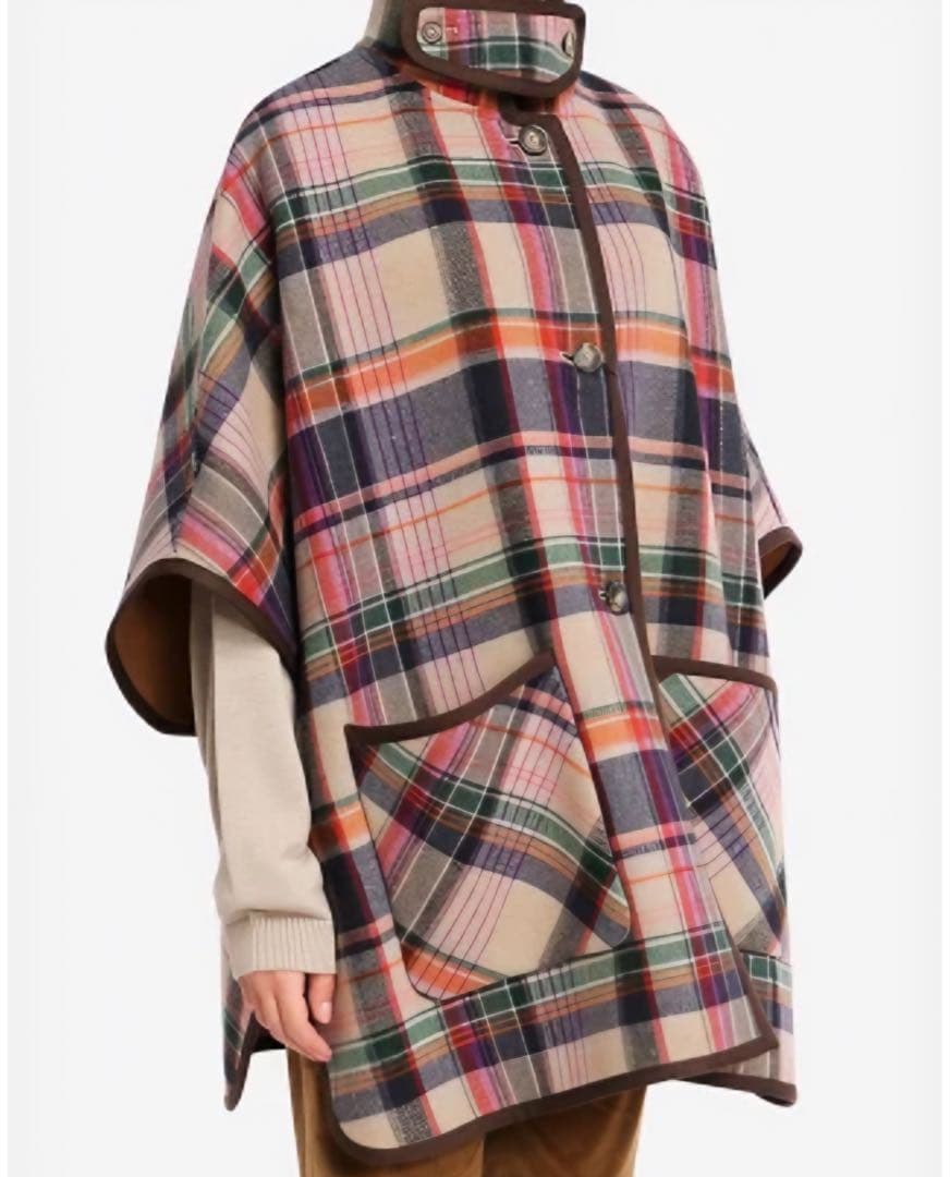 【最終価格】weekend max mara リバーシブルケープコート ポンチョ