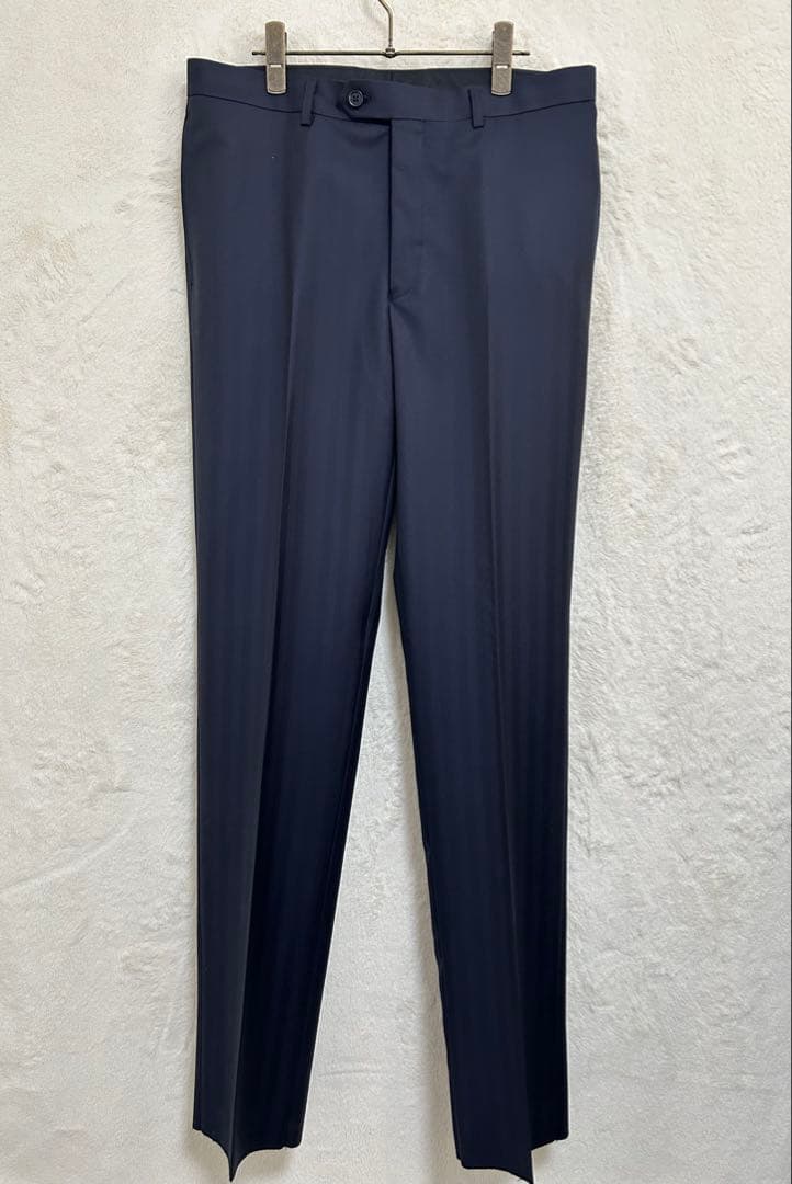 【新品】秋冬物 エルメネジルドゼニア生地 メンズ スーツ AB6 XL ネイビー