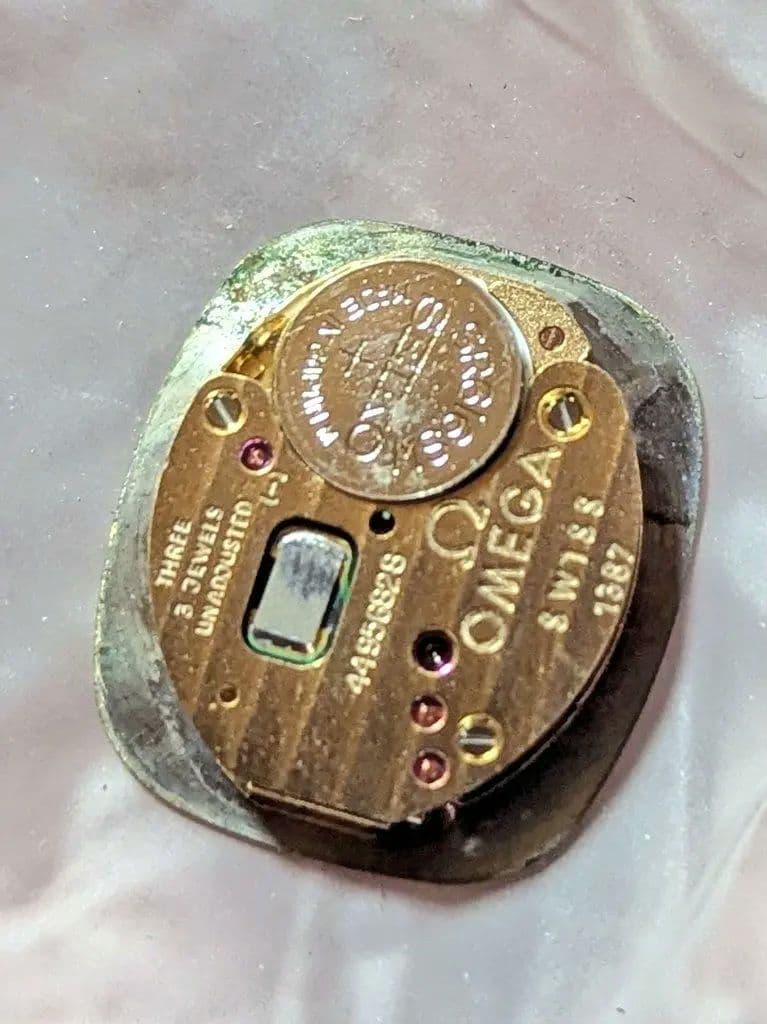 ☆最終超特価☆OMEGA De Ville 腕時計 1387 電池ベルト新品