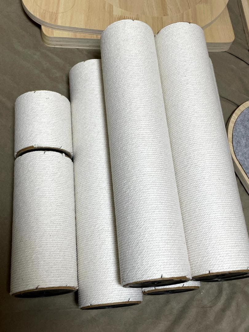 (中古) なになにLife キャットタワー 1本突っ張り (ホワイト)