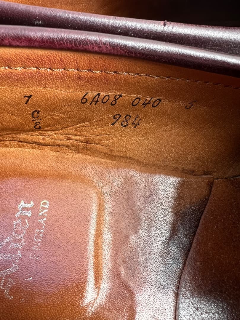 Alden バーガンディ カーフレザー ローファー　7E