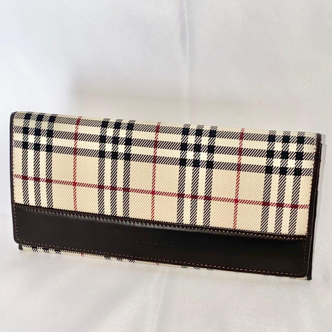 【美品】BURBERRY バーバリー 長財布 ノバチェック