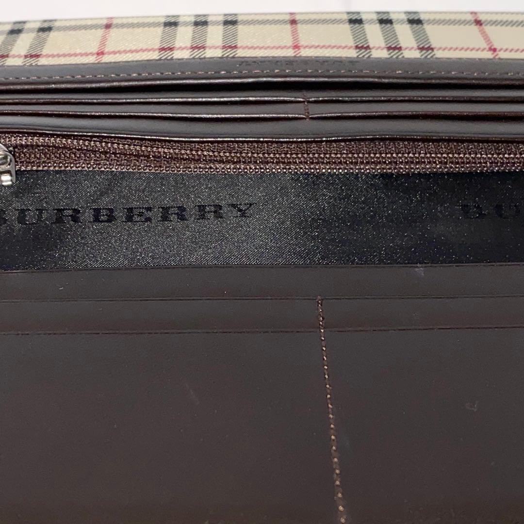 【美品】BURBERRY バーバリー 長財布 ノバチェック