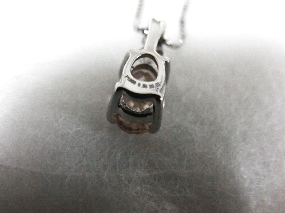 カロママさま専用：ドラゴンガーネット 0.5ct + ダイヤモンド ペンダント