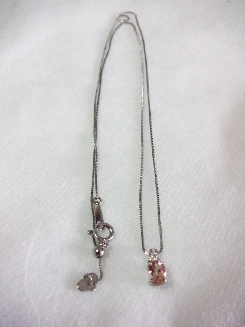 カロママさま専用：ドラゴンガーネット 0.5ct + ダイヤモンド ペンダント