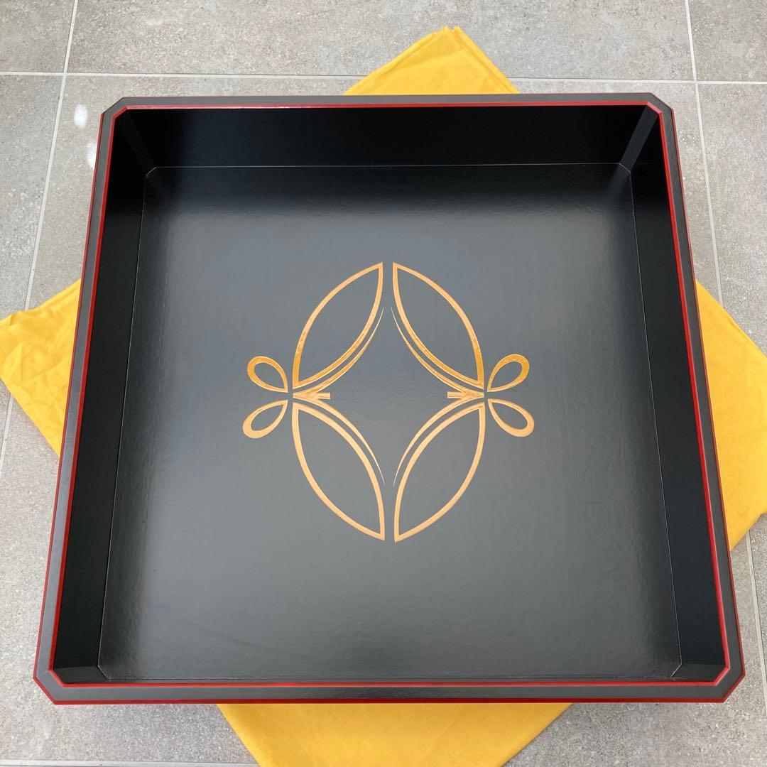 宗徧流 不審庵 総菜盆 46.5cm 漆器 特大お盆