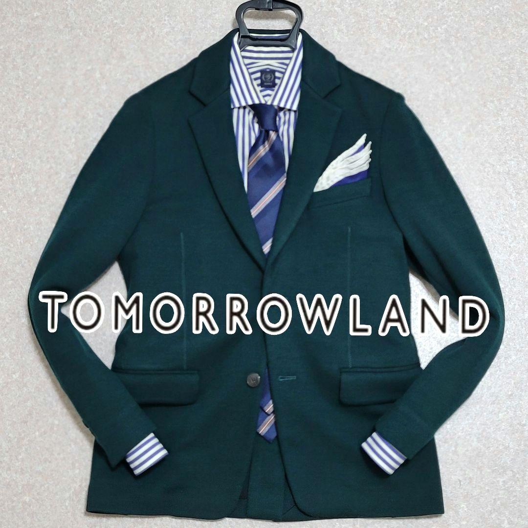 s m トゥモローランド 超高級 ウールニット テーラードジャケット