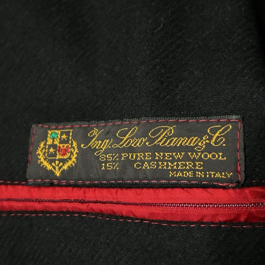 美品 ロロピアーナ 高級カシミヤ D.FINE ウール ボンバー ジャケット 赤