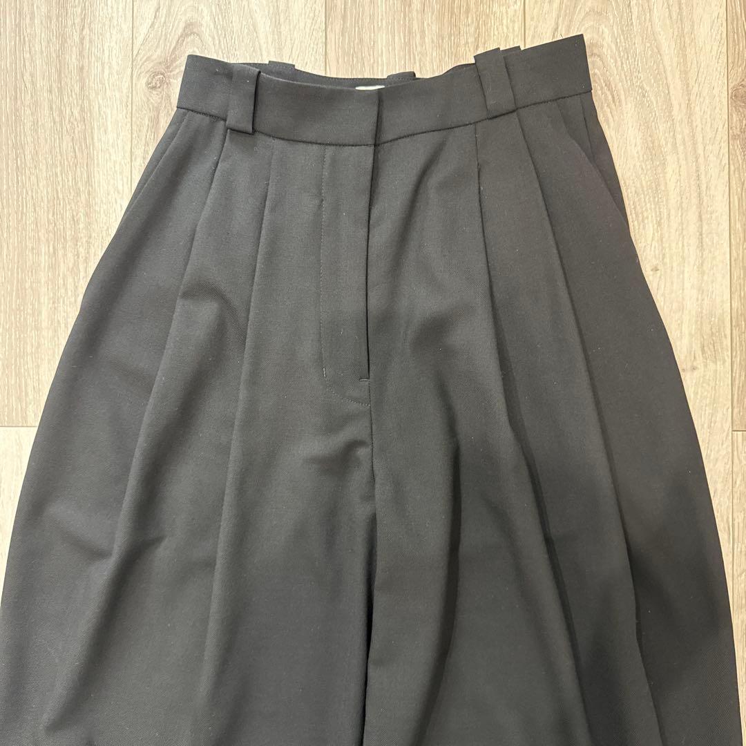 TODAYFUL ハイウエストタックトラウザース