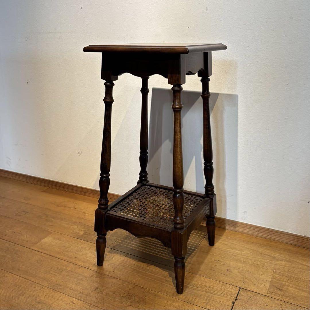 カリモク コロニアル シリーズ テレフォンラック 電話台 木製 サイドテーブル