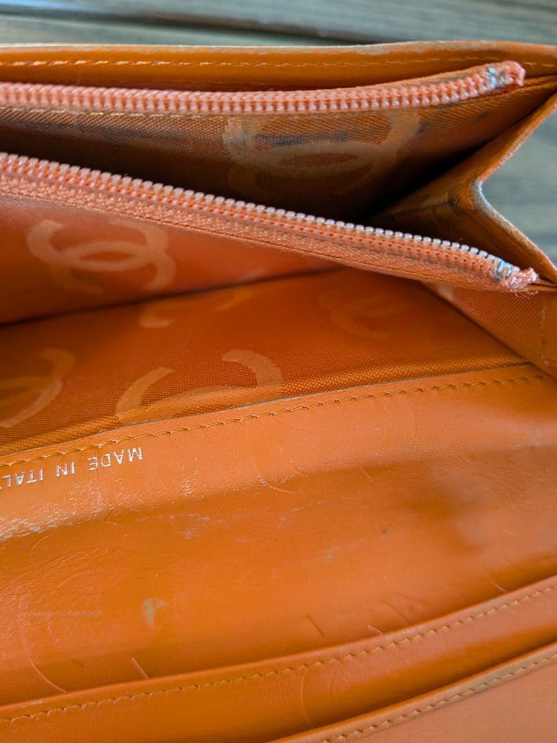 CHANEL カンボンライン 長財布　ブラウン ココマーク