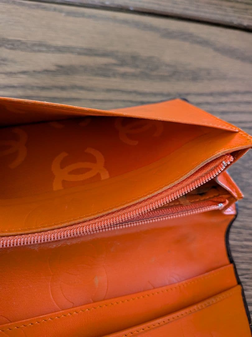 CHANEL カンボンライン 長財布　ブラウン ココマーク