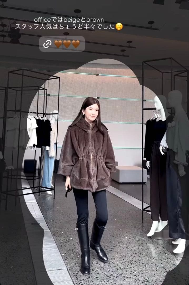 maison de dolce新品■teddy poncho：テディポンチョ