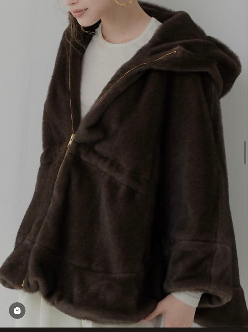 maison de dolce新品■teddy poncho：テディポンチョ