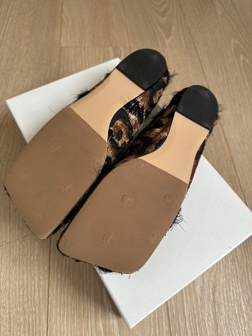 PIPPICHIC レオパード柄 フラットシューズ