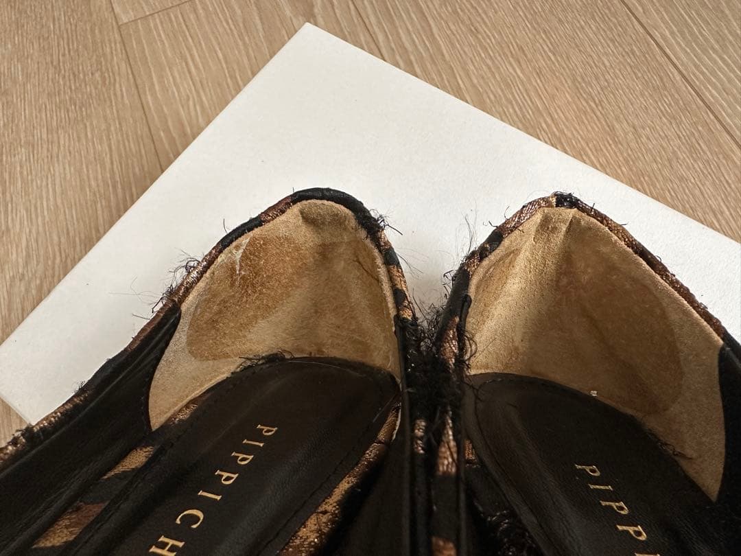 PIPPICHIC レオパード柄 フラットシューズ