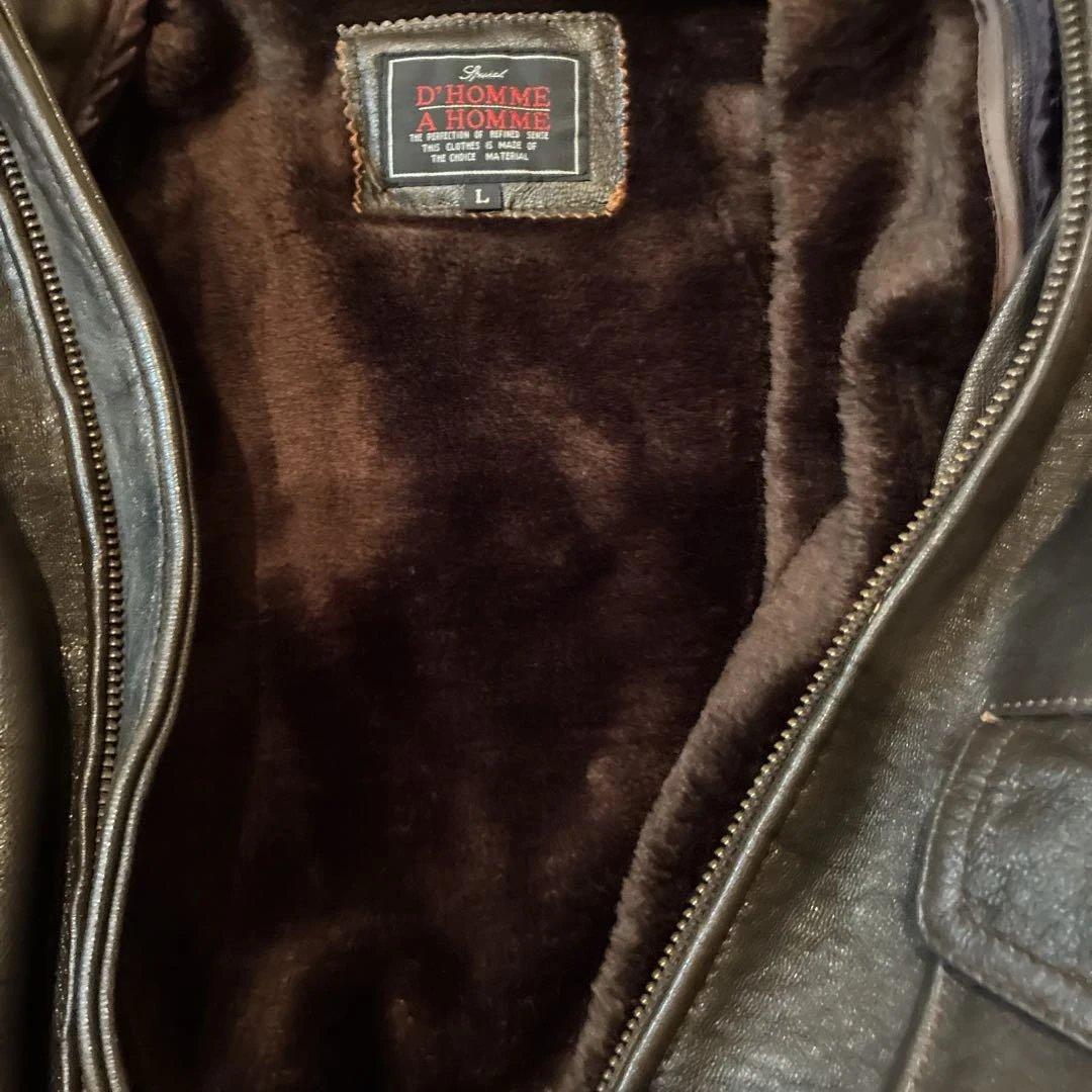 D'HOMME A HOMME レザー ジャケット Lサイズ