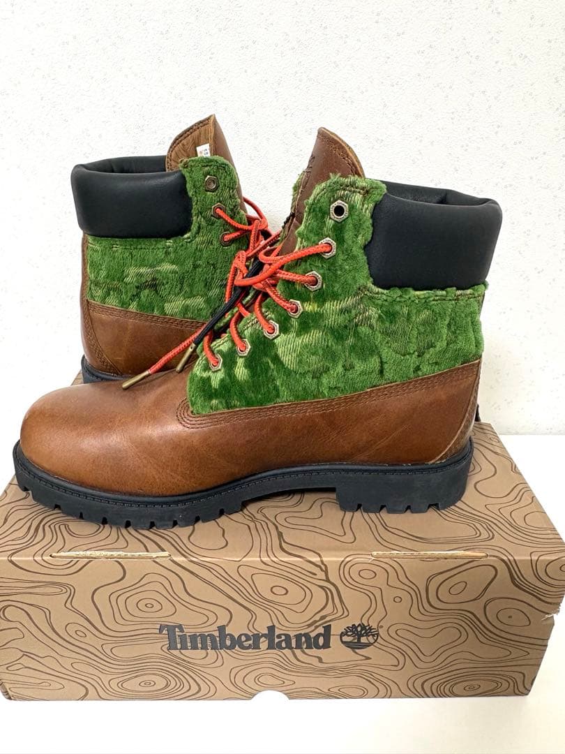 Timberland ハイカットブーツ ブラウン・グリーン【値下不可】