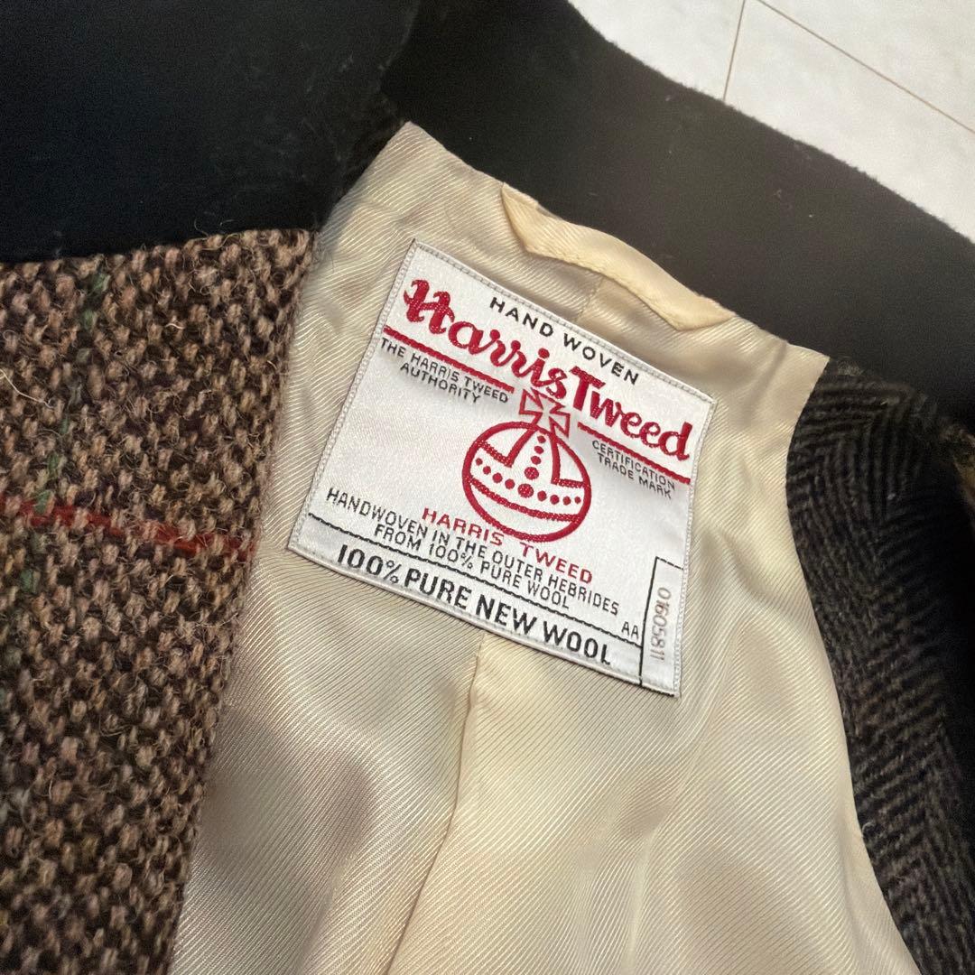 BEAUTY＆YOUTH チェスターコート Harris Tweed チェックM