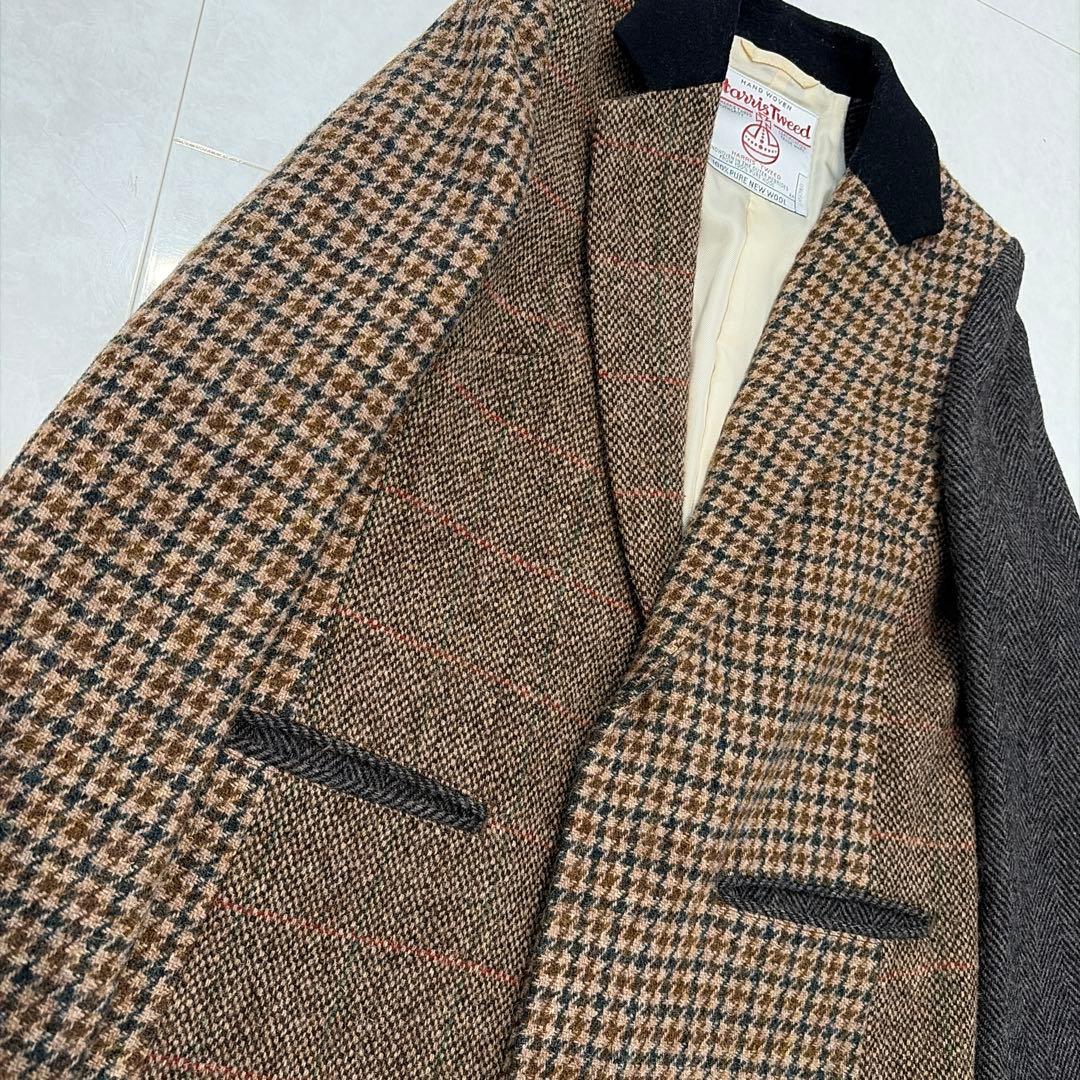 BEAUTY＆YOUTH チェスターコート Harris Tweed チェックM