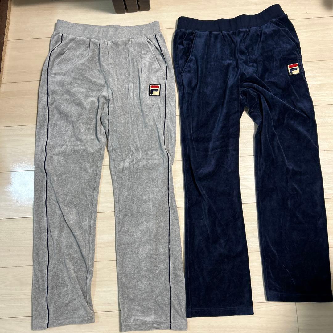 フィラ　FILA　メンズ　ベロア　ジャージ　上下　Mサイズ　テニス