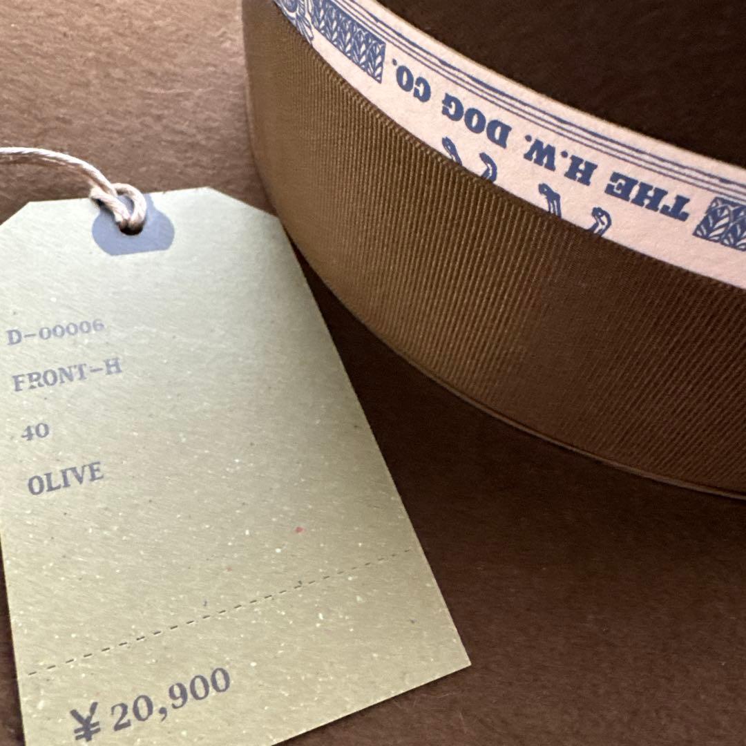 H.W. Dog & Co. ブラウンフェルトハット FRONT-H