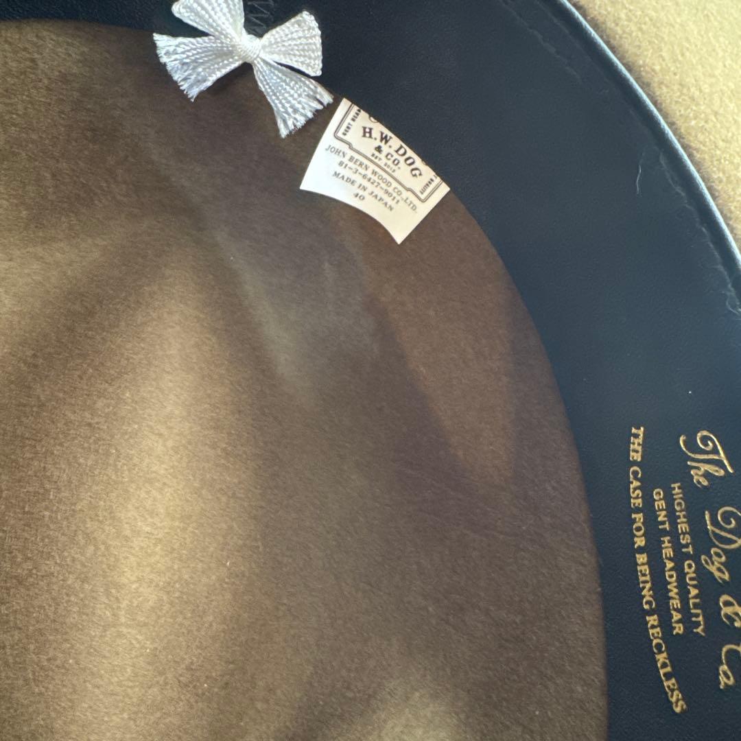 H.W. Dog & Co. ブラウンフェルトハット FRONT-H