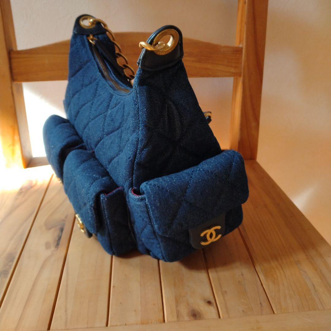 並行輸入品・ネイビショルダーバッグ