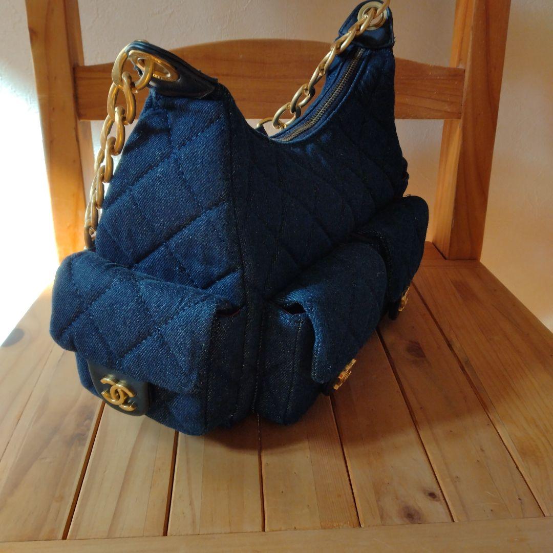 並行輸入品・ネイビショルダーバッグ