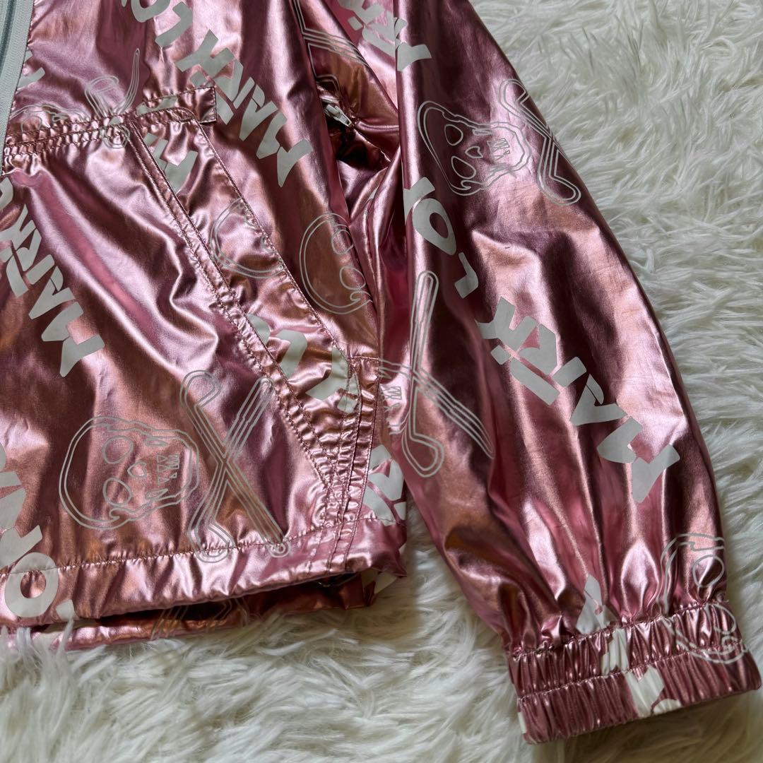 みぽぷ様マークアンドロナ フード付きジャンパー 光沢ピンク 男女兼用 ロゴ スカ