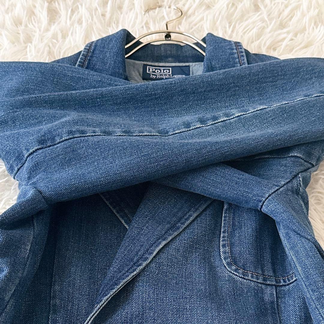 美品✨ポロバイラルフローレン ダブルブレストデニムブレザー 2023 QR付 6