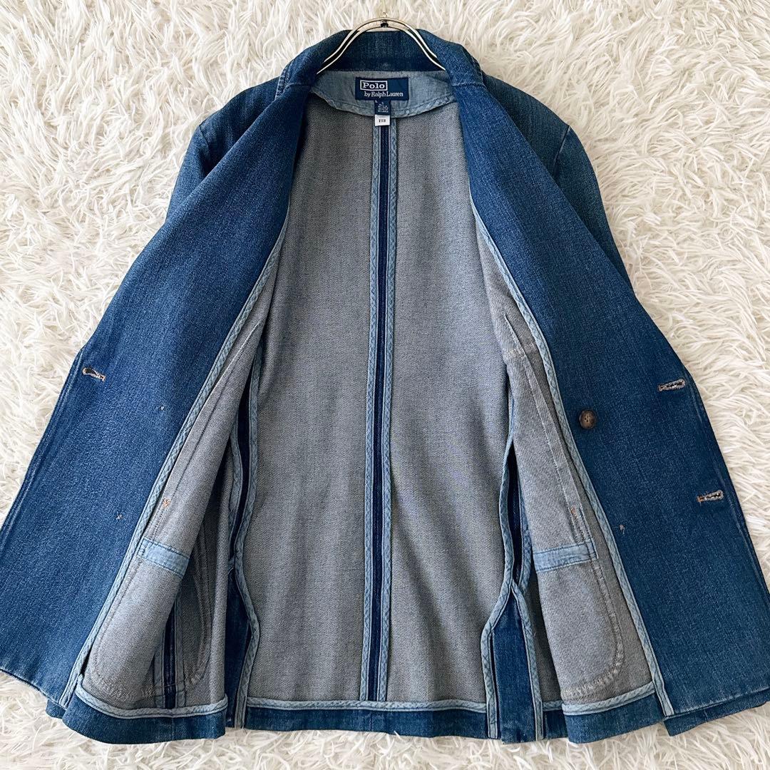 美品✨ポロバイラルフローレン ダブルブレストデニムブレザー 2023 QR付 6
