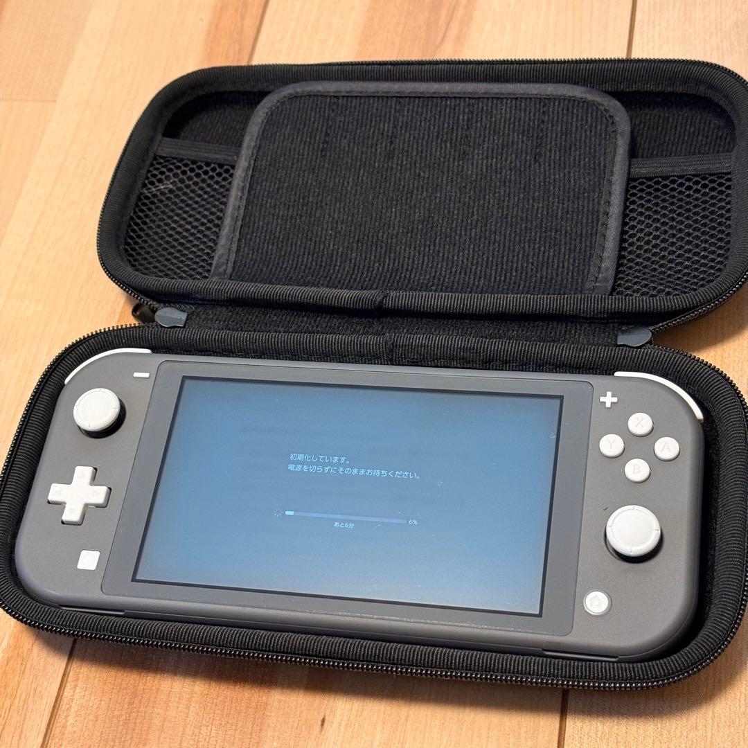 Nintendo Switch Lite グレー 本体 (充電器とケース付き)