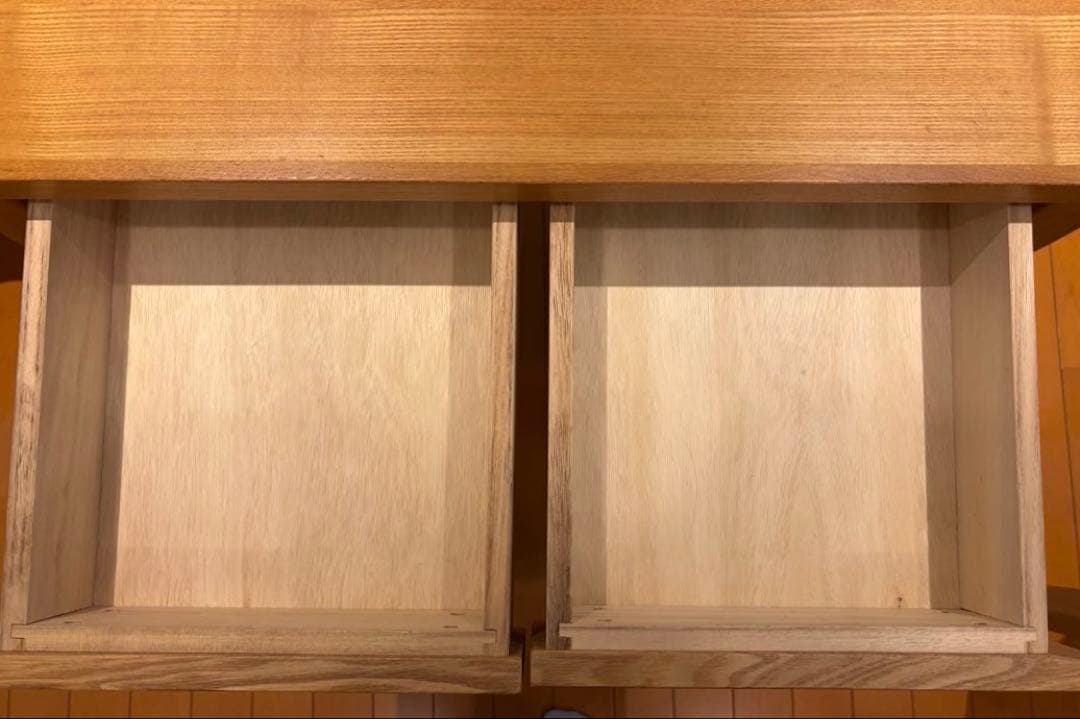 無印良品 デスク 美品 /タモ材 パーソナルデスク 幅80cm （1）